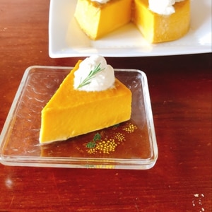 ミキサーで簡単☆濃厚かぼちゃプリンケーキ